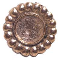 Emenee MK1028-ABR Home Classics Collection Flower 1-1/4 inch x 1-1/4 inch in Antique Matte Brass buttons Series